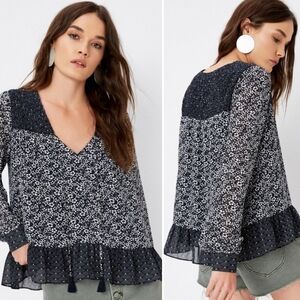 Tularosa | Harrison Long Sleeve Cottagecore Floral Peasant Top Revolve Medium